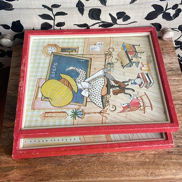 ❤️Little Ivy Holly Hobby Set of 2 Vintage Framed pictures. - Picture 6 of 6